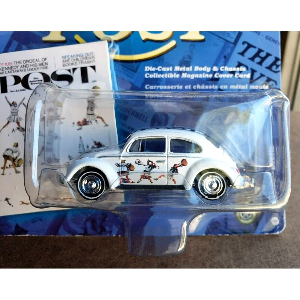 2005 Johnny Lightning 1965 VW BEETLE White #07 The Saturday Evening Post WL 1:64